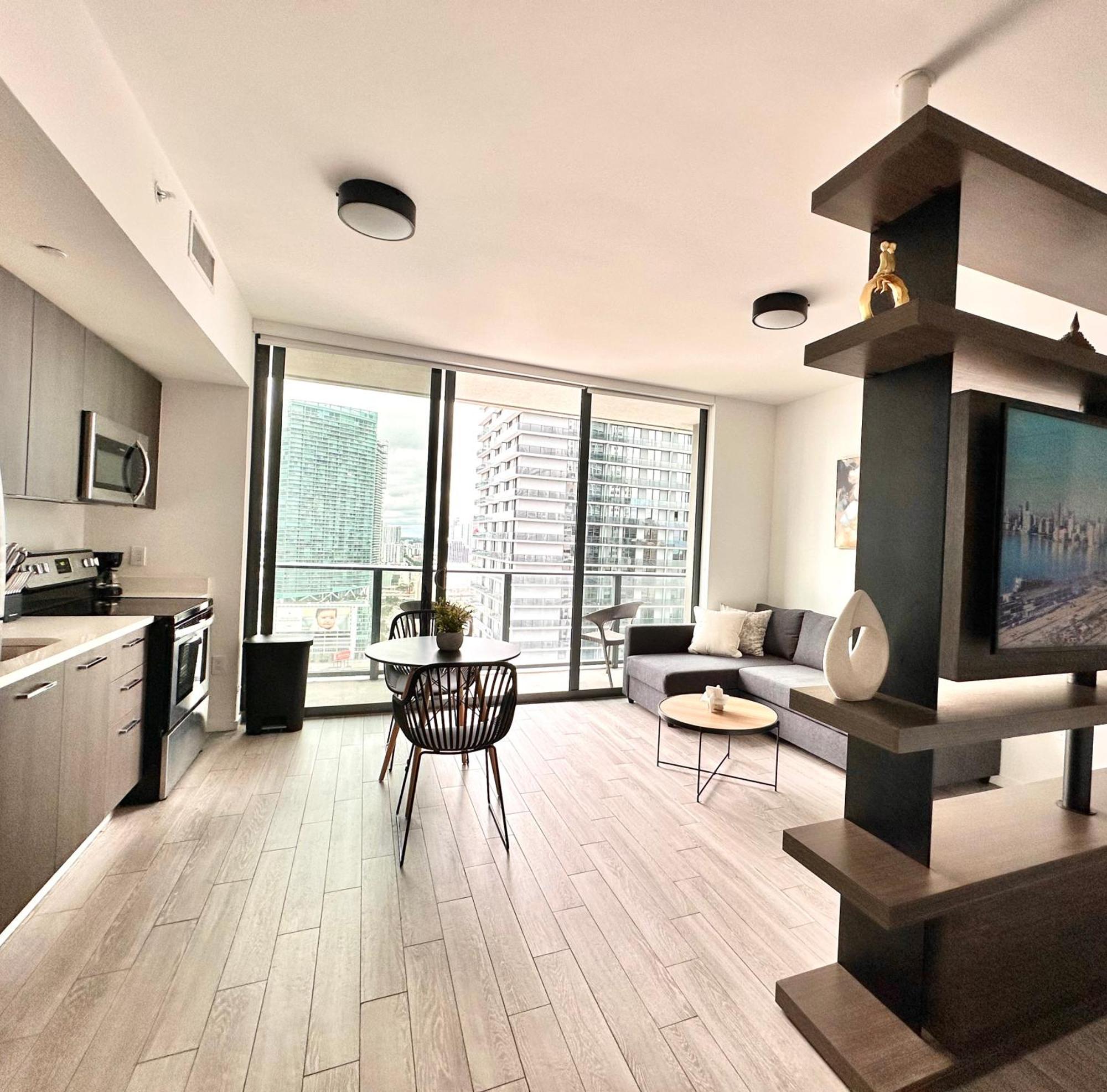 Apartamento Luxury Loft - Free Parking - Ocean View - Brickell Downtown Miami Habitación foto